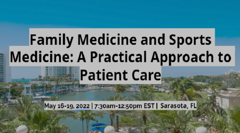 Family Medicine and Sports Medicine: A Practical Approach to Patient Care
