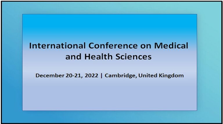 International Conference on Medical and Health Sciences