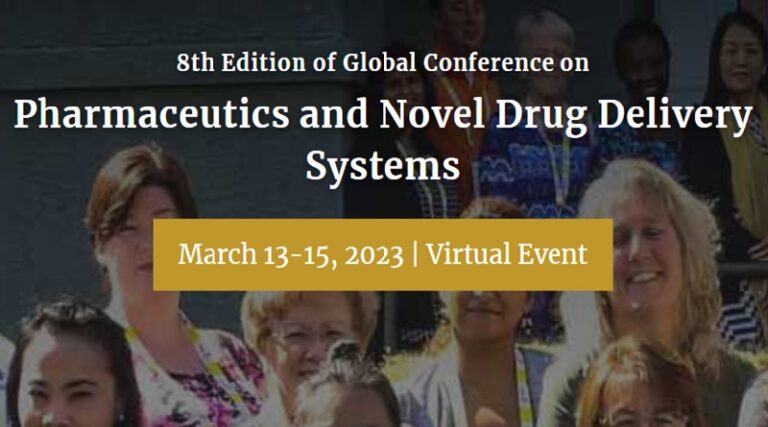 8th Edition of Global Conference on Pharmaceutics and Novel Drug Delivery Systems